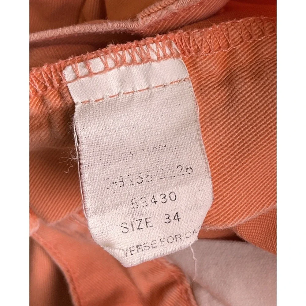 Vintage 90s Made In USA Polo Ralph Lauren Salmon Pleated Tyler Shorts Size 34
